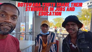 Botswana Gaborone youth pull up on me and drop some heavy challenges in their lives.