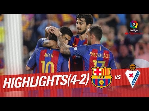 Highlights FC Barcelona vs SD Eibar (4-2)