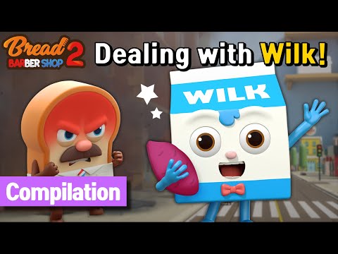 BreadBarbershop | Dealing with Frustrating Wilk! | english/animation/dessert/cartoon