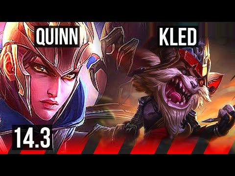 QUINN vs KLED (TOP) | 600+ games | BR Master | 14.3