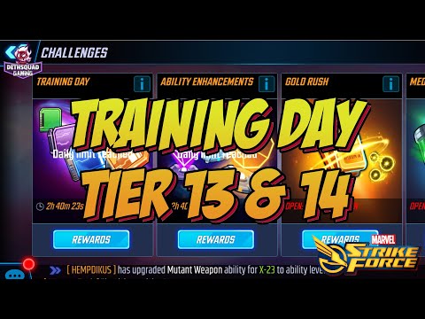 Training Day! Tier 13 & 14 3* Tips - MSF - Marvel Strike Force