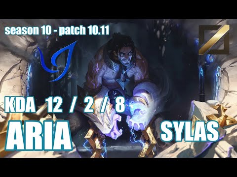 【韓国サーバー/チャレンジャー】CGA ARIA サイラス(Sylas) VS FPX DOINB ジェイス(Jayce) MID - Patch10.11 KR Ranked【LoL】