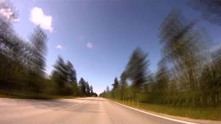 preview picture of video '2012-07-21a Vikby (fi) - Åminne (fi) - Tölbacken (fi) road 673 full speed'