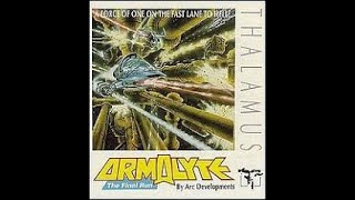 C64 Armalyte. Title music, Zzap review page, instruction pages, in game demo and start of level 2