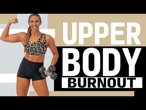 Full Upper Body Dumbbell Workout to Build Strength! *Crazy Burnout!*