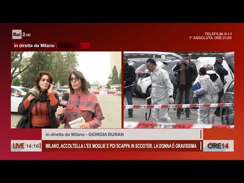 Milano, accoltella ex moglie e poi scappa in scooter - Ore 14 del 22/10/2025