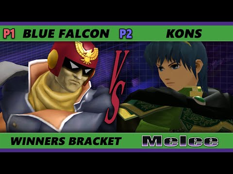 S@X 416 Winners Bracket - Blue Falcon (Captain Falcon) Vs. Kons (Marth, Falco) Smash Melee - SSBM