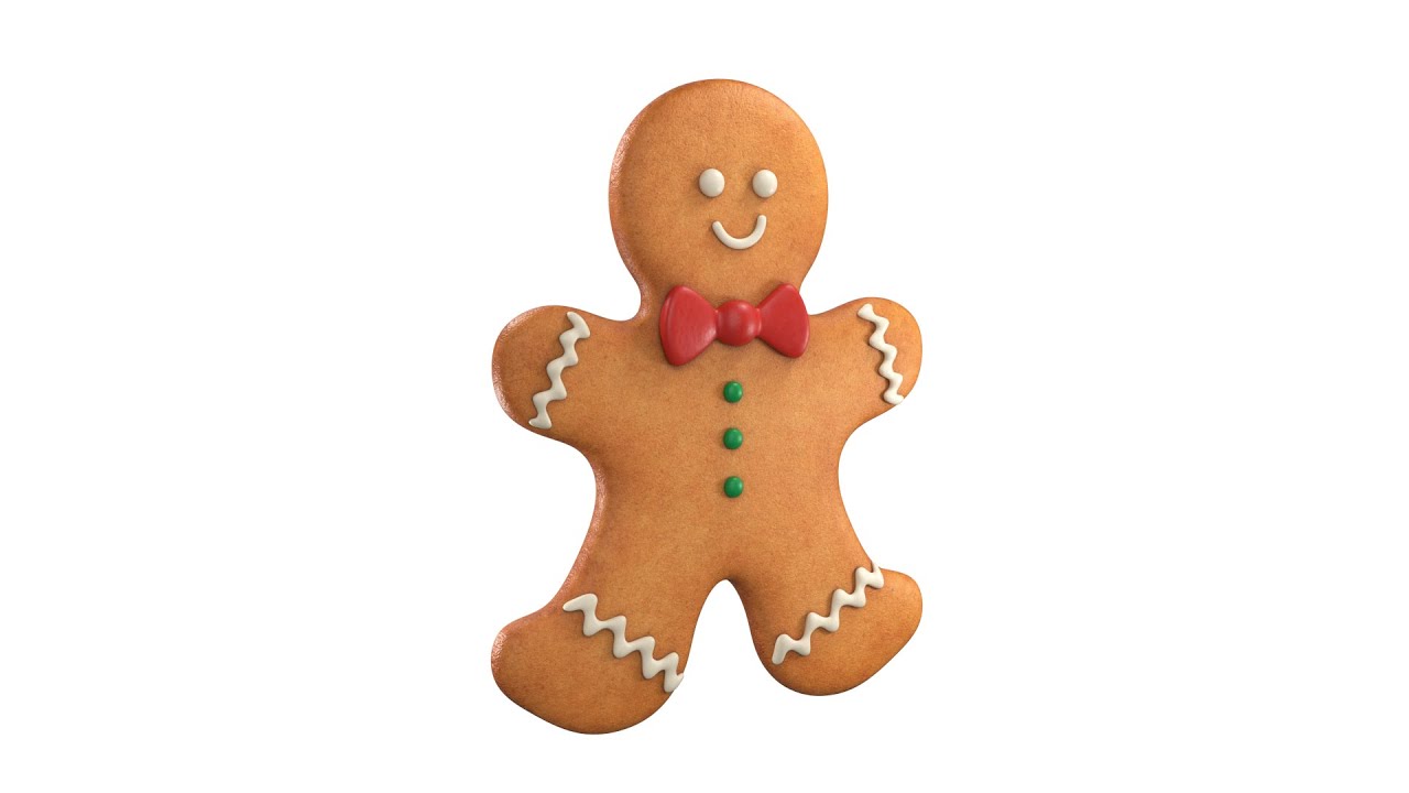 Juego de galletas de jengibre Modelo 3D