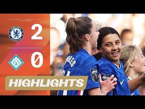 Sam Kerr Scores Spectacular Goal Late On | Chelsea v London City Lionesses | Barclays WSL 25/26