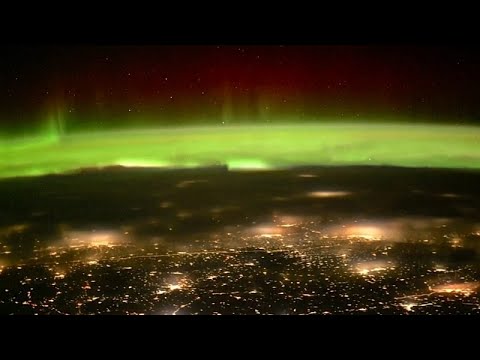 Video Thumbnail: Russian cosmonaut films Northern Lights above Earth