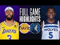 LAKERS at TIMBERWOLVES | FULL GAME HIGHLIGHTS | December 21, 2023