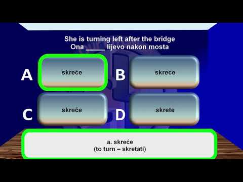 Test your knowledge of verbs with a quiz (present tense) - Learn Croatian Grammar