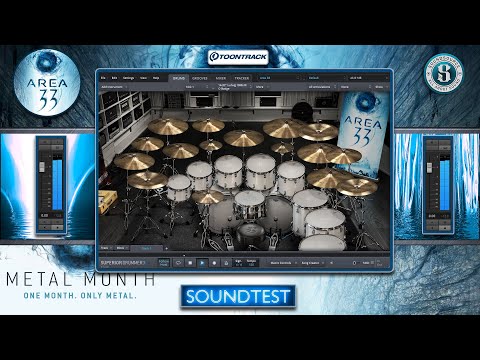 Toontrack Superior Drummer AREA 33 SDX - COMPLETE SOUNDTEST