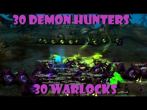 30 Warlocks VS 30 Demon Hunters