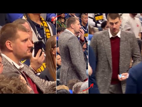 Nikola Jokic Steals the Show in a Shiny Suit While Coaching Nuggets vs Wizards