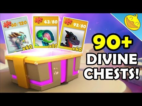 Opening 90+ MORE Divine Chests! MOLTEN DRAGON Unlocking + SWEET Luck!  - DML #1101