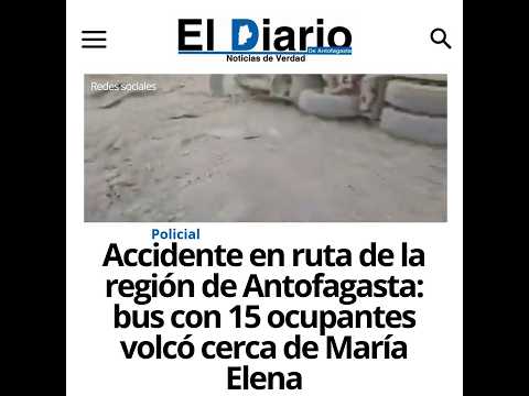 Accidente de tránsito en María Elena