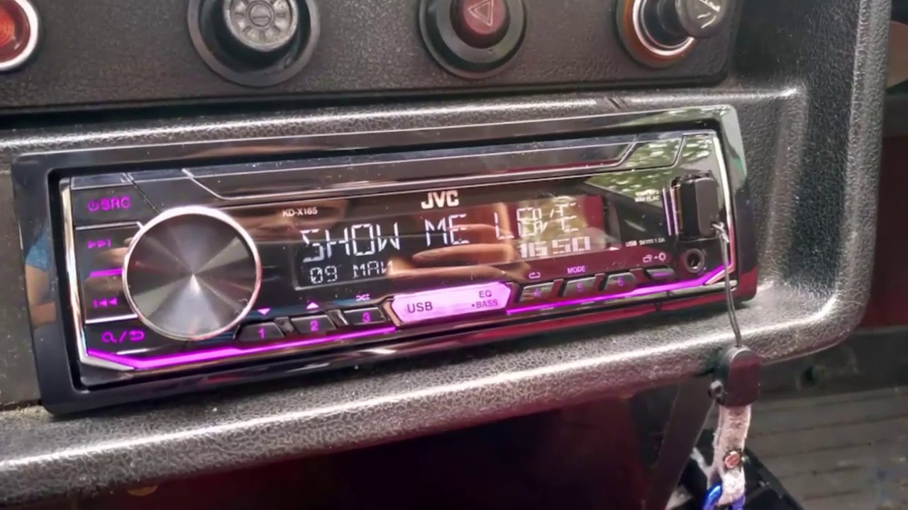 Зависла магнитола jvc kd x165