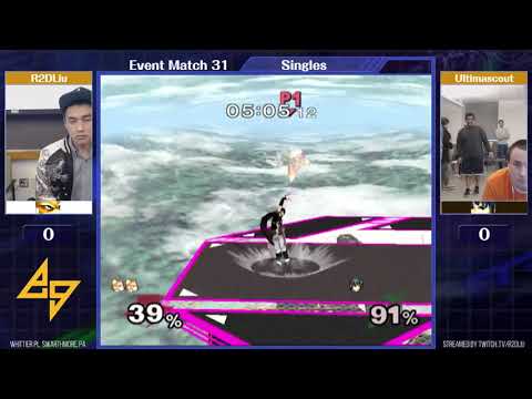 Event Match 31: R2DLiu (Fox) vs Ultimascout (Marth) - Winners Quarters