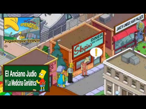 Los Simpson Springfield "El Anciano Judío y la Medicina Geriátrica" por Tony