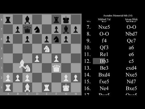 Mikhail Tal vs Istvan Bilek, 1963