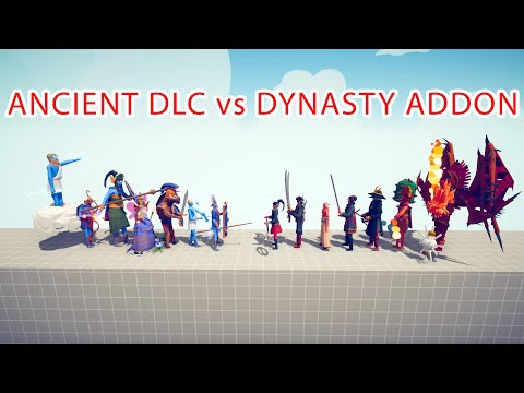 ANCIENT DLC Team vs DYNASTY ADDON Team - Totally Accurate Battle Simulator TABS