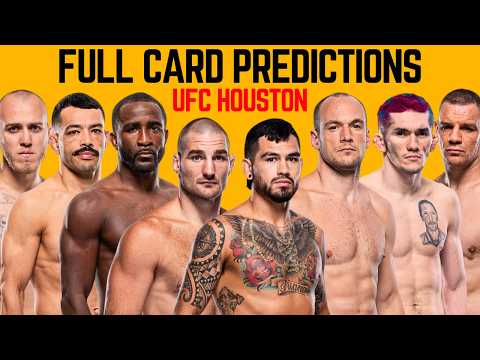 UFC Houston Strickland vs Hernandez Full Card Predictions & Breakdown