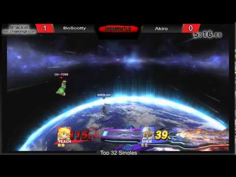 Dismantle Smash 4: BoScotty (Peach) vs. Akiro (Sheik) - Top 16