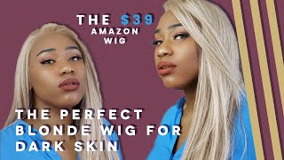 £36 BEST CHEAP AMAZON WIG UK -  The PERFECT blonde wig for dark skin | Swetcurly