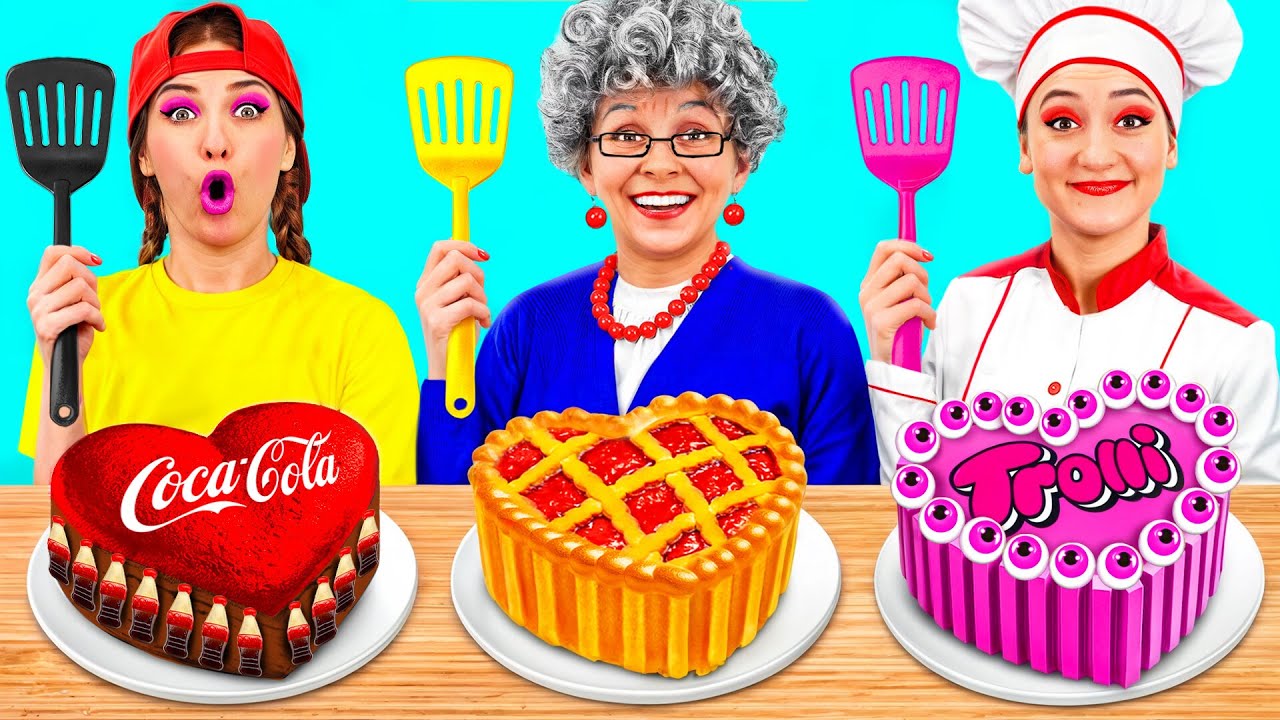 Me vs Grandma Cooking Challenge | Kitchen Battle with Secret Gadgets by PaRaRa Challenge