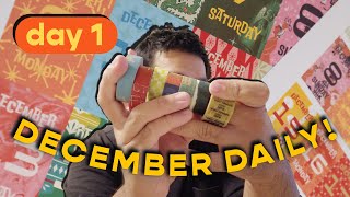 How I Prep for a BIG Journaling Project 🎅🏻 December Daily Day 1 Vlog