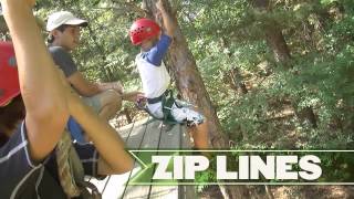 Pine Cove Summer Camps - Happy Campers! - Barn Swing, Zip Lines, Blob