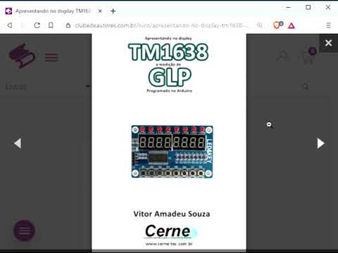 Apresentando no display TM1638 a medição de GLP Programado no Arduino, por Vitor Amadeu Souza