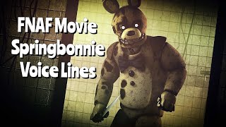 SPRING TRAP!  Voice Lines ANIMATED  FIVE NIGHTS AT FREDDYS MOVIE