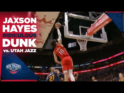 Jaxson Hayes leaves Earth's atmosphere on RIDICULOUS DUNK vs Utah Jazz