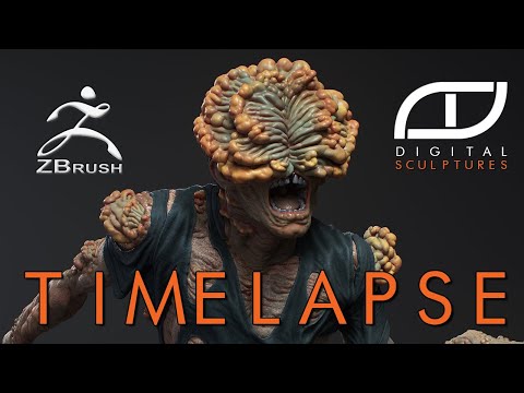 Zbrush Time Lapse - Sculpting a clicker from The Last of Us