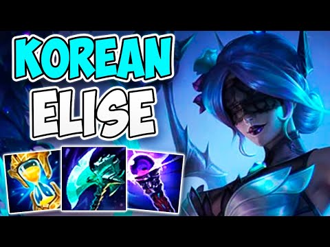 AMAZING GAMEPLAY BY A KOREAN CHALLENGER ELISE! | CHALLENGER ELISE JUNGLE GAMEPLAY | Patch 12.20 S12
