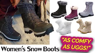 HALF Price of UGGS! DimaiGlobal Women's Snow Boots Fur Lined Winter Boots