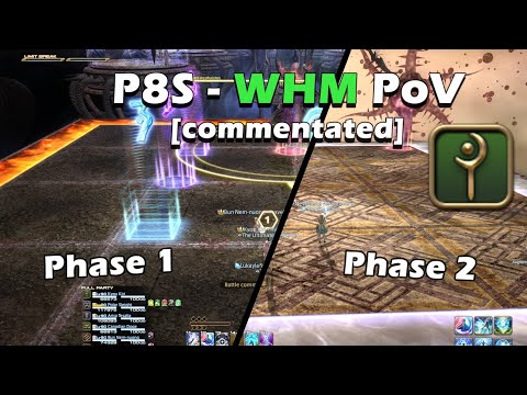 FFXIV P8S Phase 1 + 2 [pf strats] -- WHM PoV/Guide
