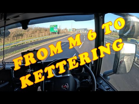 POV DRIVE FROM M 6 TO KETTERING A 45 SCANIA R 450 TRUCK DRIVER UK #35 4K ASMR