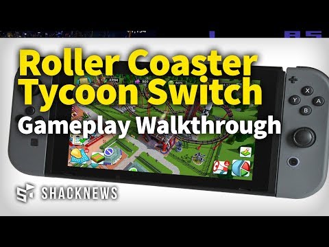 Atari releases footage of Rollercoaster Tycoon Switch sandbox mode demo