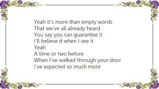 Brian McComas - I&#39;ll Believe It When I See It Lyrics