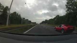 preview picture of video 'Chasing, overtaking and being overtaken by a Ferrari 308 GTB, pure sound'