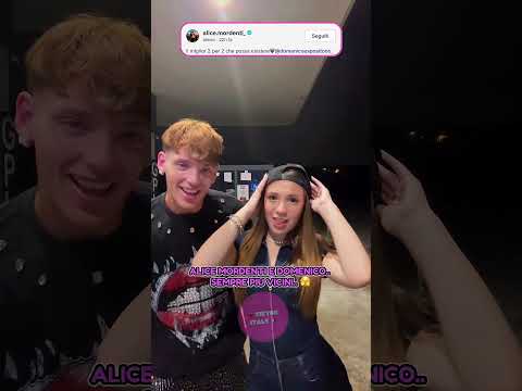 ALICE MORDENTI AND DOMENICO ESPOSITO... CLOSER AND CLOSER #shorts #tiktok #foryou #neiperte