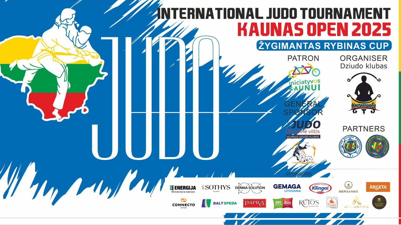 INTERNATIONAL JUDO TOURNAMENT „KAUNAS OPEN 2025“ ZYGIMANTAS RYBINAS CUP
