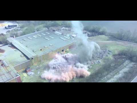 Video Schornstein Sprengung Buchhorst 29.03.2014
