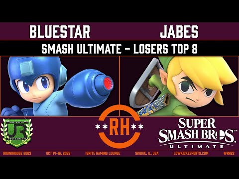 Roundhouse 2023 LOSERS TOP 8 - Bluestar (Mega Man) vs Jabes (Toon Link) - Smash Ultimate [19:06:18]