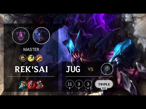 Rek'Sai Jungle vs Kindred - KR Master Patch 11.17