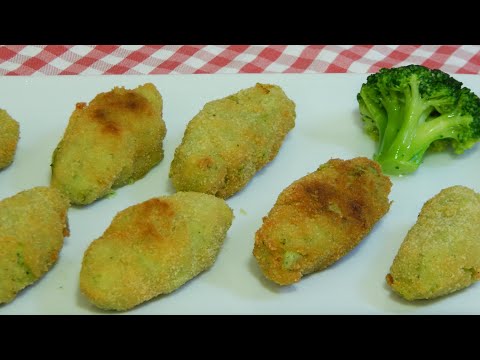 Croquetas de brócoli muy cremosas y con un rebozado muy crujiente (Receta de aprovechamiento)