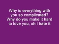 Rihanna Complicated-Lyrics